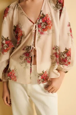 eseOese BLUSA ALGODÓN BOUQUET