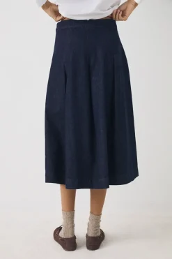 eseOese FALDA MIDI DENIM PHOENIX