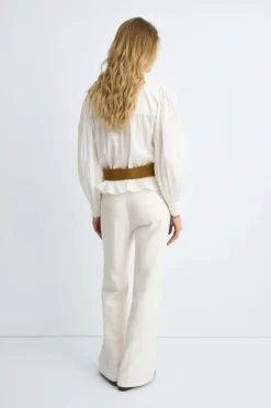 eseOese PANTALÓN FLUIDO HABANA