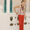 eseOese PANTALÓN LINO PANAMÁ