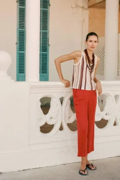 eseOese PANTALÓN LINO PANAMÁ